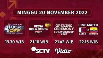 Live Streaming Piala Dunia 2022 Sctv